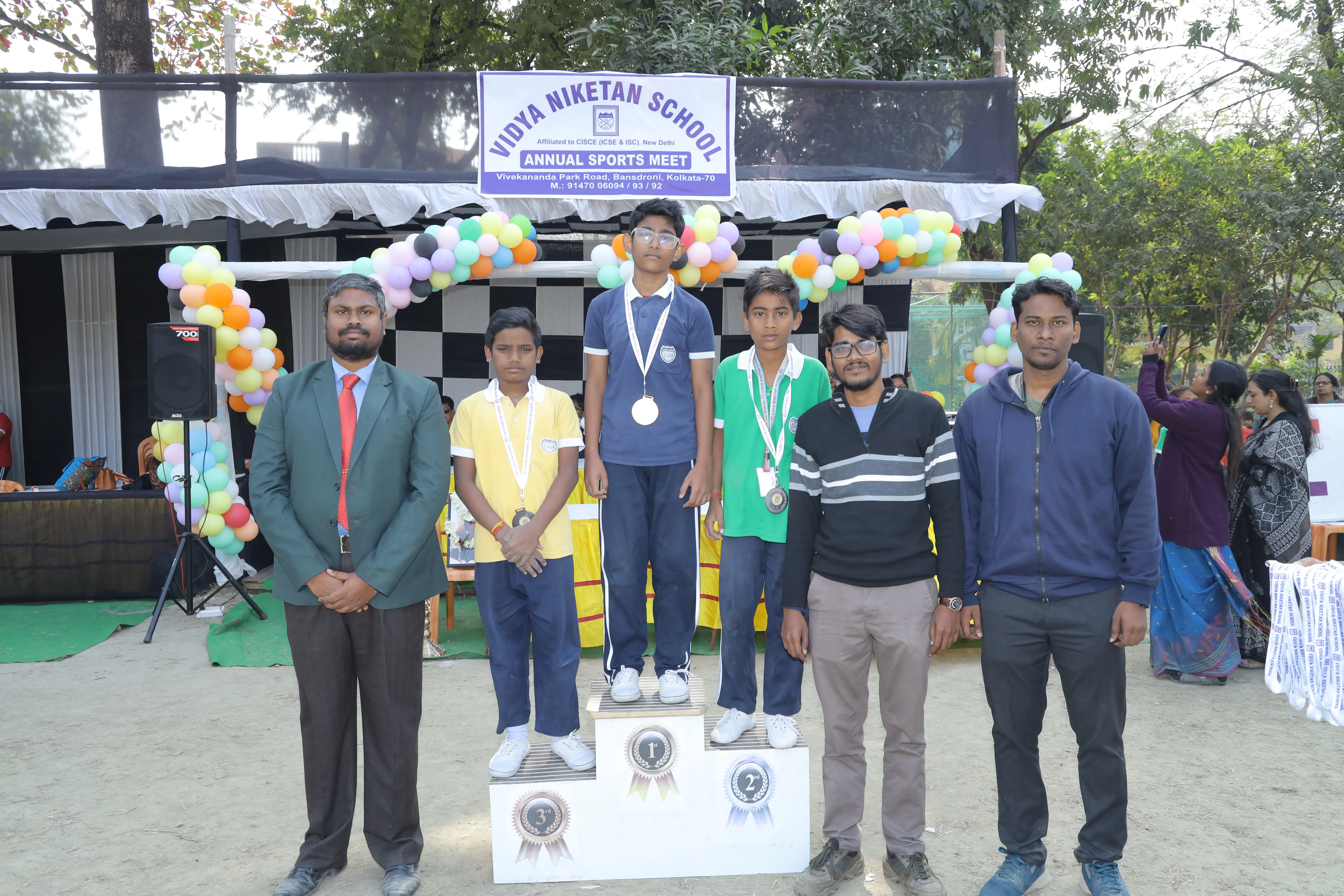 Middle School students at Vidya Niketan